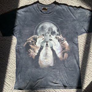 Mystical Howling Wolves Full Moon XL T-Shirt